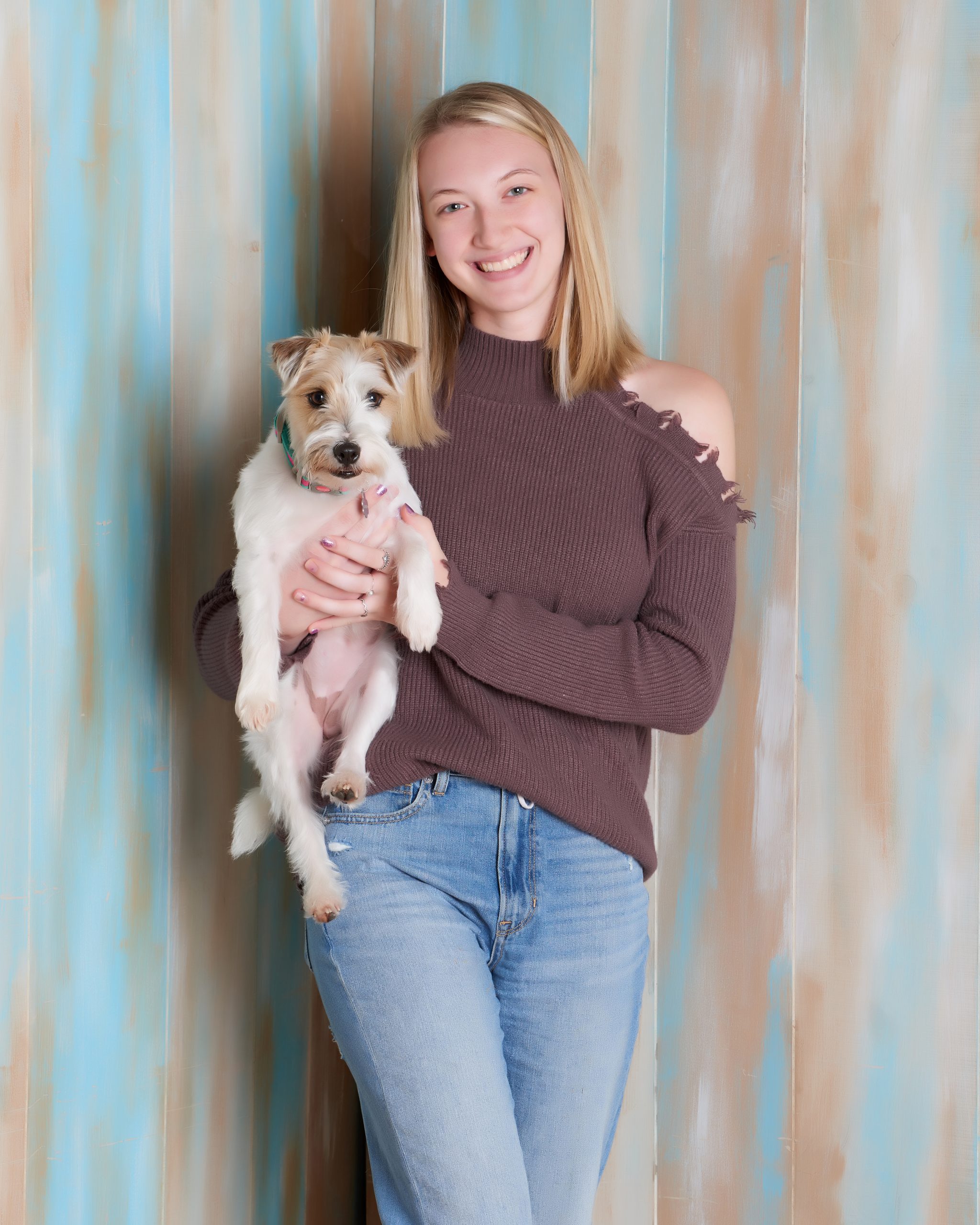 senior photos with dogs
